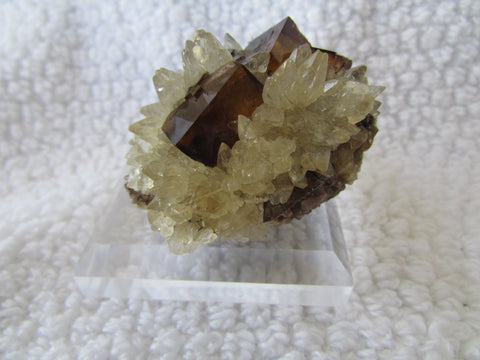Cave-In-Rock Fluorite on Calcite