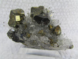 Chalcopyrite with Sphalerite on Quartz