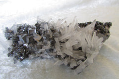 Quartz on Sphalerite - Bisbeeborn - 1