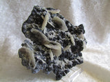 Barite on Galena - Bisbeeborn - 2