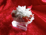 Red Realgar and Shiny Pyrite on Quartz - SOLD - Bisbeeborn - 2